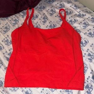 Lulu Lemon tank NWOT Orange size 4
